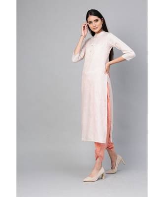 Indo Era Brown Striped Straight Kurtas 2
