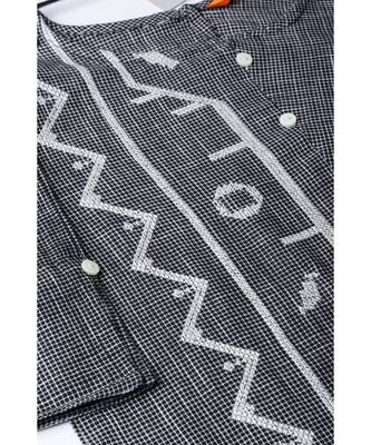 Indo Era Black Embroidered Straight Kurtas 4