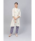 Indo Era Embroidered A-Line Kurtas