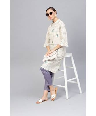 Indo Era Embroidered A-Line Kurtas 4