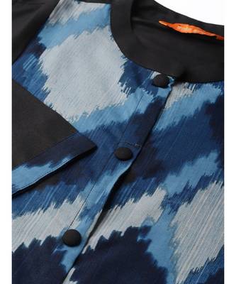 Indo Era Black Solid Straight Kurtas 4