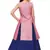 Kids Pink Indo With Blue Lehenga Choli For Girls