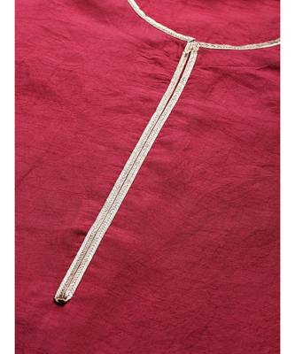 Indo Era Red Solid Straight Kurta with Palazzo Sets 3