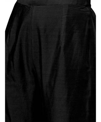 Indo Era Black Embroidered Straight Kurta Palazzo With Dupatta Set 5