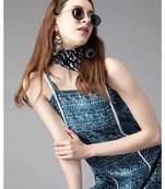 Indo Era Blue Printed Straight Kurta With Sharara Sets