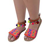 Pompom Ankle Sandal