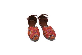 Women Handmade Khatli Work Ethnic Sandals 1