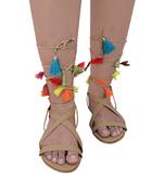 Colorful Tassel Gladiator Sandal