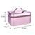 NFI essentials Makeup Bag Cosmetic Box Jewelry Bridal Box Make up Box Trousseau Box (Light Pink)
