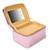 NFI essentials Makeup Bag Cosmetic Box Jewelry Bridal Box Make up Box Trousseau Box (Light Pink)