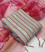 Sky-Blue Embroidered Cotton Salwar