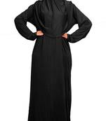 Women's Casual Wear Lycra Abaya Burqa With Attached Cap Style Hijab