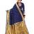 Navy blue woven art  silk saree with blouse