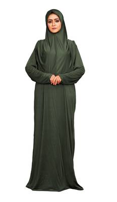 Women Islamic Wear Plain Burkha Instant Hijab 2