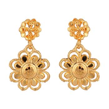 Choker  Alloy Gold Oxidised Plated Design Necklace Set For Women & Girls 2