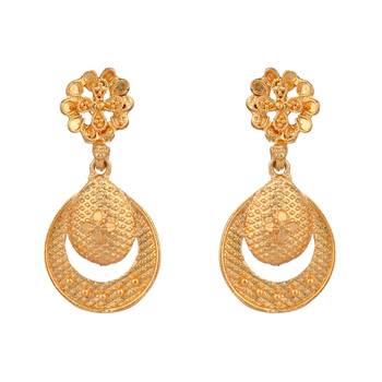 Choker Alloy Gold Oxidised Plated Design Necklace Set For Women & Girls 2