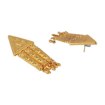 Choker Alloy Gold Oxidised Plated Design Necklace Set For Women & Girls 2