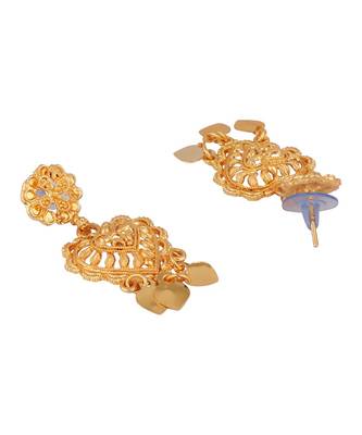 Choker  Alloy Gold Oxidised Plated ,Round Shape Pendent Design Necklace Set For Women & Girls 3