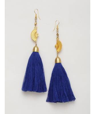 Half Circle Designer Tassel Earrings 1