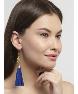 Half Circle Designer Tassel Earrings 3