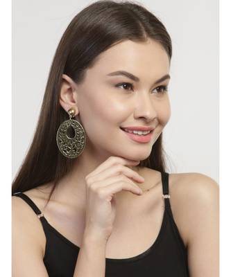Golden Egg Wooden Earrings 3