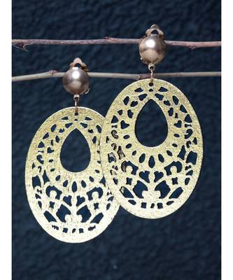 Golden Egg Wooden Earrings 4