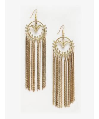 Bird in Chains Designer Tassel Earrings 1