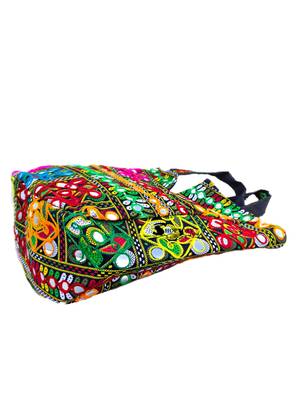 Shoptory India Embroidred Rajasthani Multicolor Handbag Casual Party Hobo For Women Girls, Multi 5