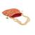Shoptory India Wristlets Embroidered Ethnic Potli For Women & Girls Rajasthani Return Gift For Wedding, Red, Pack of 4
