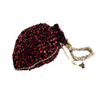 Shoptory India Potli Bags for Women Stylish Latest Return Gifts Wedding, Red, pack of 2 4