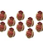 Shoptory India Wristlets Embroidered Ethnic Potli For Women & Girls Rajasthani Return Gift , Maroon, Pack of 10