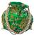 Shoptory India Wristlets Embroidered Ethnic Potli For Women & Girls Rajasthani Return Gift, Light Green, Pack of 8