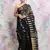 Black Woven Blended Cotton Saree Without Blouse