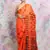 Orange Woven Blended Cotton Saree Without Blouse