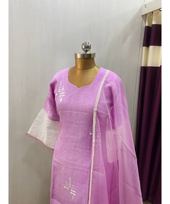 This fully stitched pure handloom  KURTA dupatta and palazzo 3