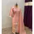 This fully stitched pure handloom  KURTA dupatta and palazzo