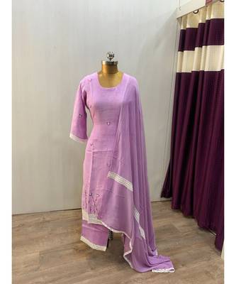 This fully stitched pure handloom  KURTA dupatta and palazzo 2