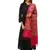 Anekaant Fuschia Pink & Multi Floral Embroidered Acrowool Shawl
