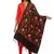 Anekaant Black & Multi Botanical Embroidered Acrowool Shawl