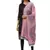 Anekaant Pink & Blue Woven Jacquard Paisley Pure Wool Shawl
