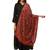 Anekaant Red & Multi Woven Floral Pure Wool Shawl