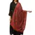 Anekaant Red & Multi Woven Floral Pure Wool Shawl