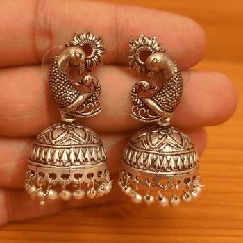 Silver jhumkas 1