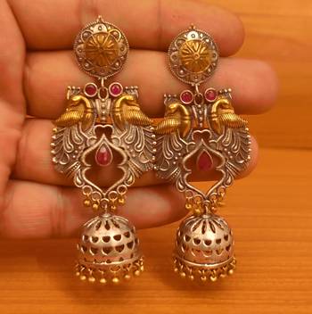 Red jhumkas 1