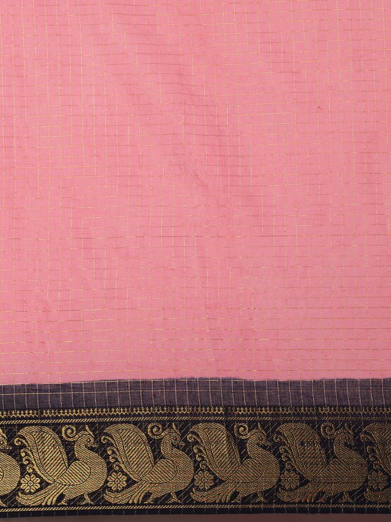 CLASSICATE from the house of The Chennai Silks Rose Madurai Sungudi Pure Cotton Saree Without Blouse