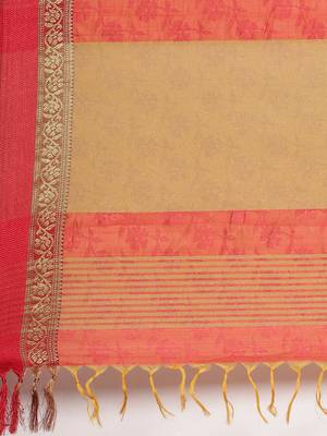 The Chennai Silks Burgundy Dupion Saree With Running Blouse 5
