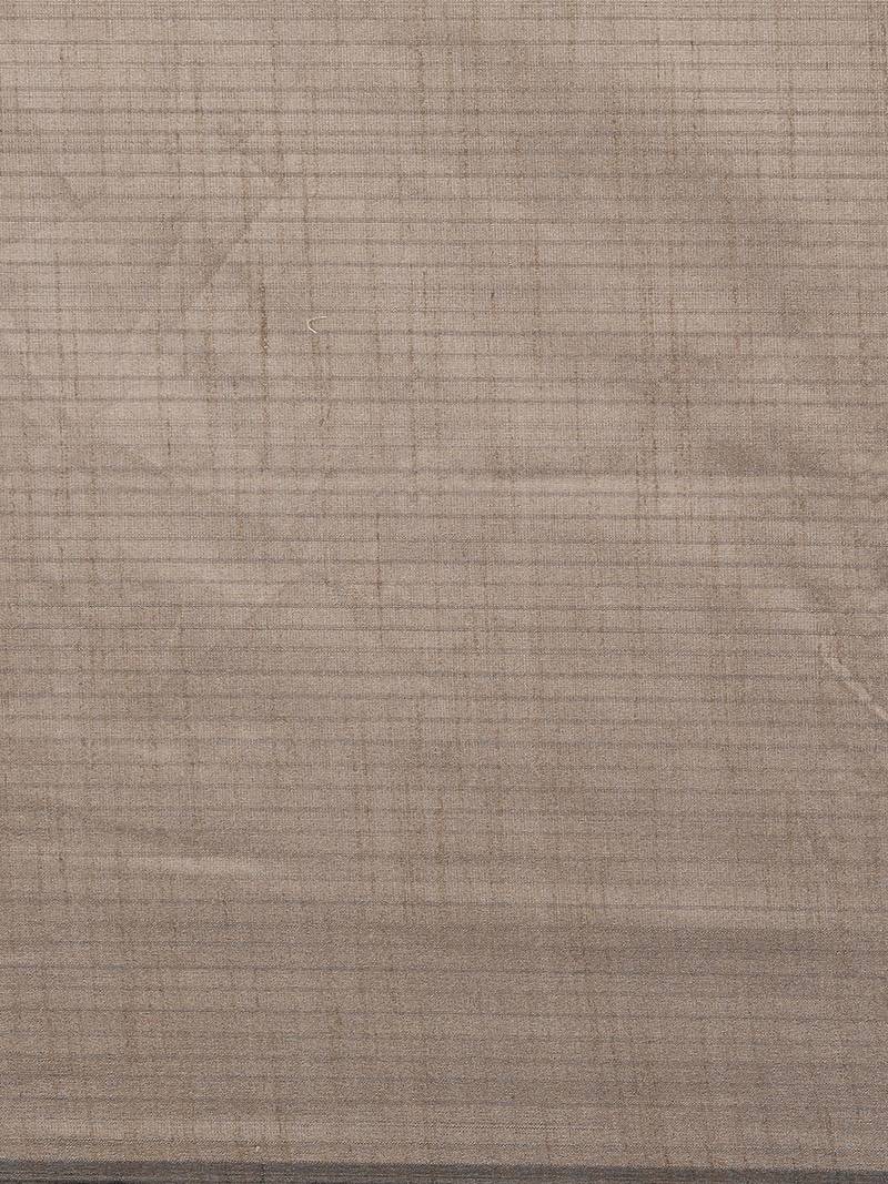 The Chennai Silks Olive Dupion Saree With Running Blouse