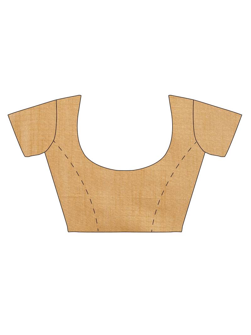 The Chennai Silks Brown Dupion Saree With Running Blouse