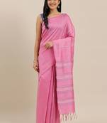 The Chennai Silks Rose Dupion Saree With Running Blouse