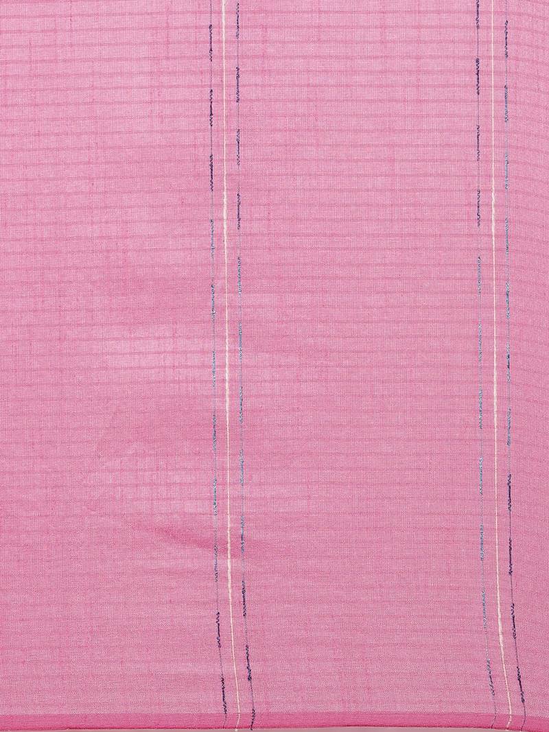 The Chennai Silks Rose Dupion Saree With Running Blouse